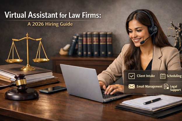 Virtual assistant for law firms handling client intake, scheduling, and legal support